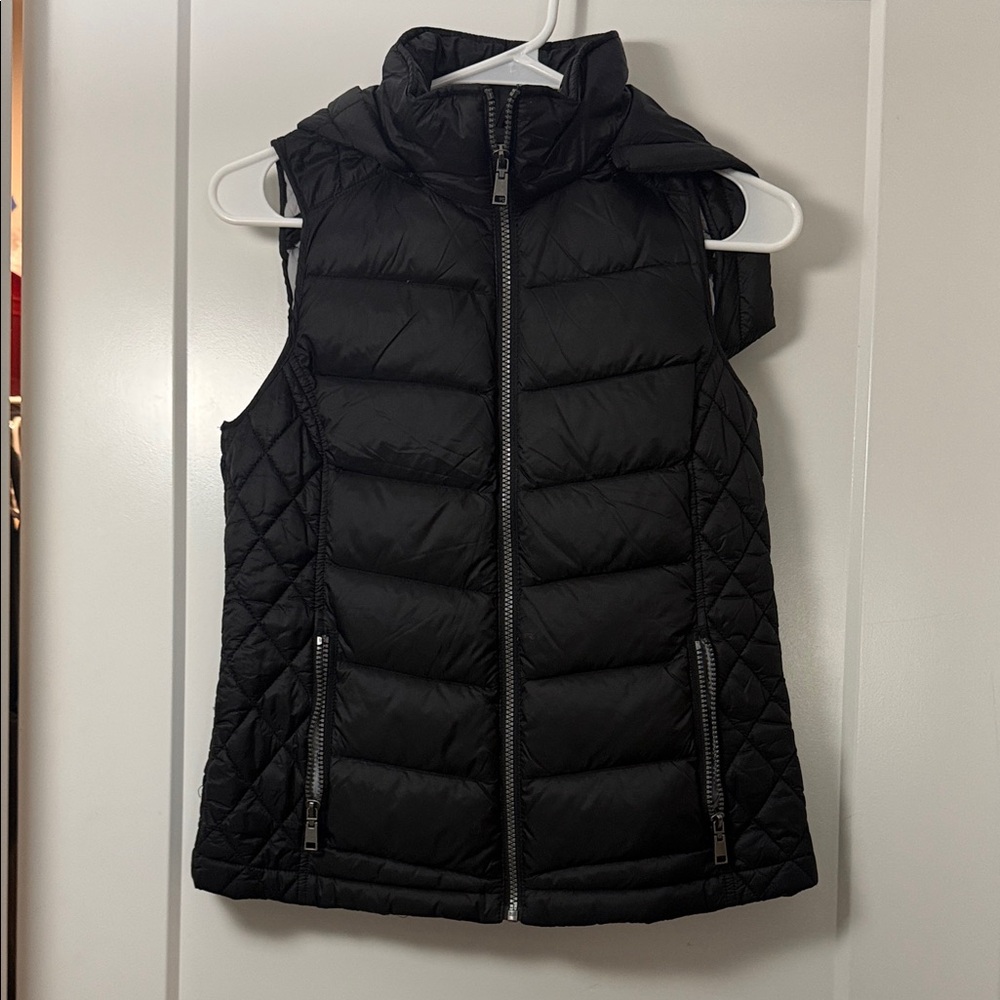 Women's Black Quilted Vest
